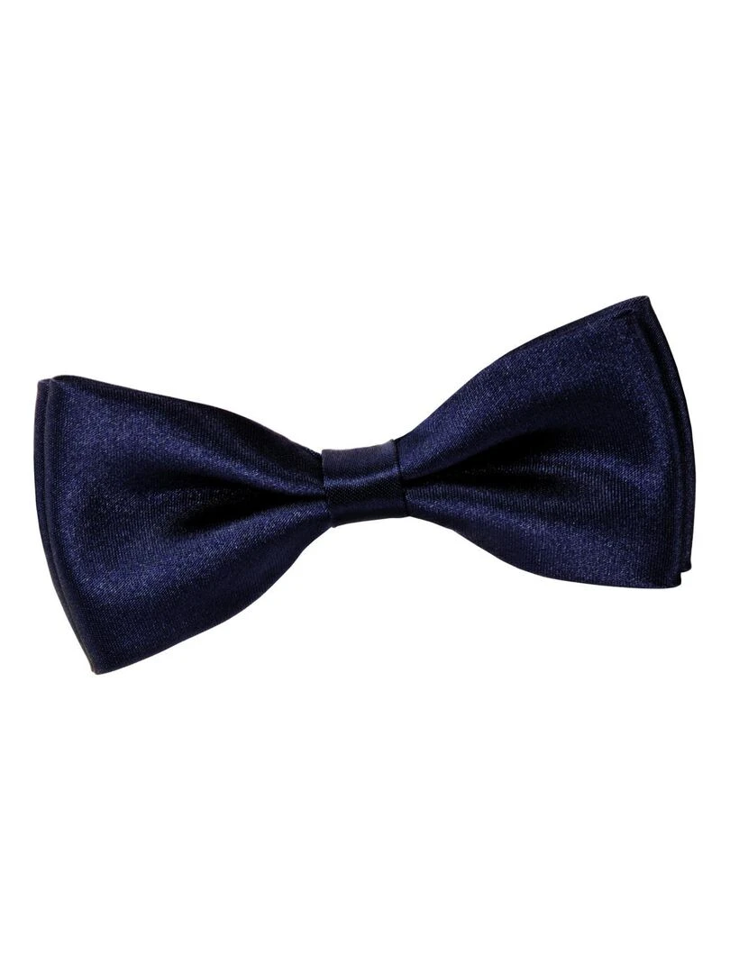 Noeud Papillon Satin Fabriqué en Europe Bleu marine
