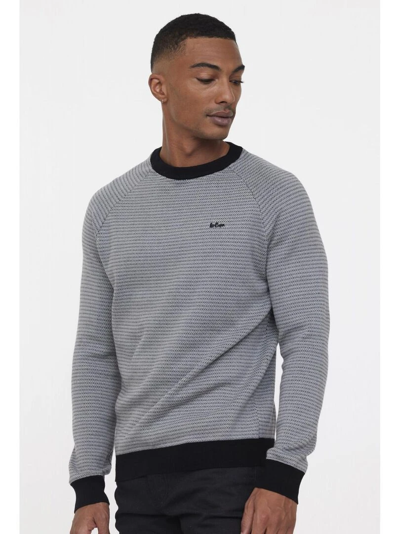 Lee Cooper Pull manches longues coton regular CLARK Gris