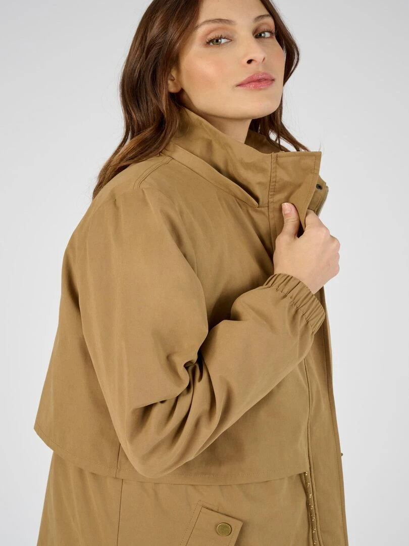 Parka 3 en 1 gilet amovible doublé Thermolactyl Damart Camel