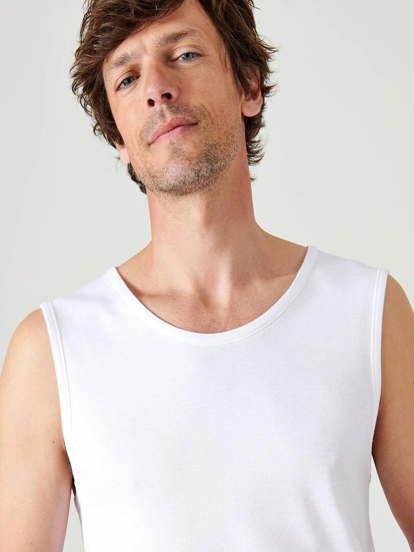 Débardeur maille classique Thermolactyl Damart Blanc
