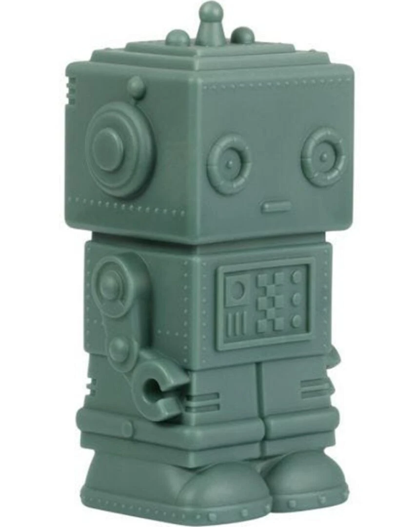 Tirelire Robot vert sauge foncé (15 cm) Vert