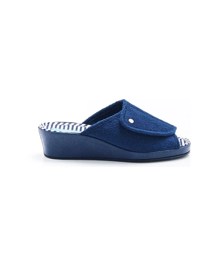 Mules bout ouvert Piedical   Damart   Bleu marine
