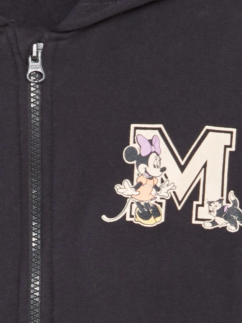 Sweat zippé à capuche 'Minnie' de 'Disney' Noir