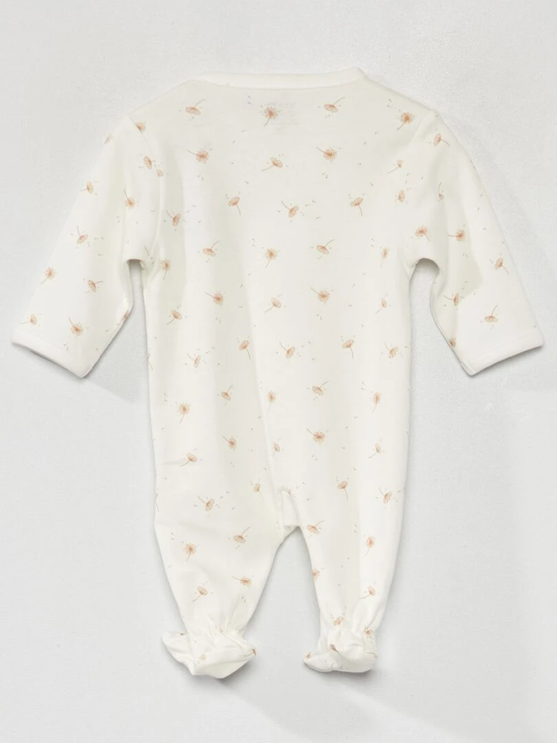 Pyjama dors bien avec imprimé Blanc