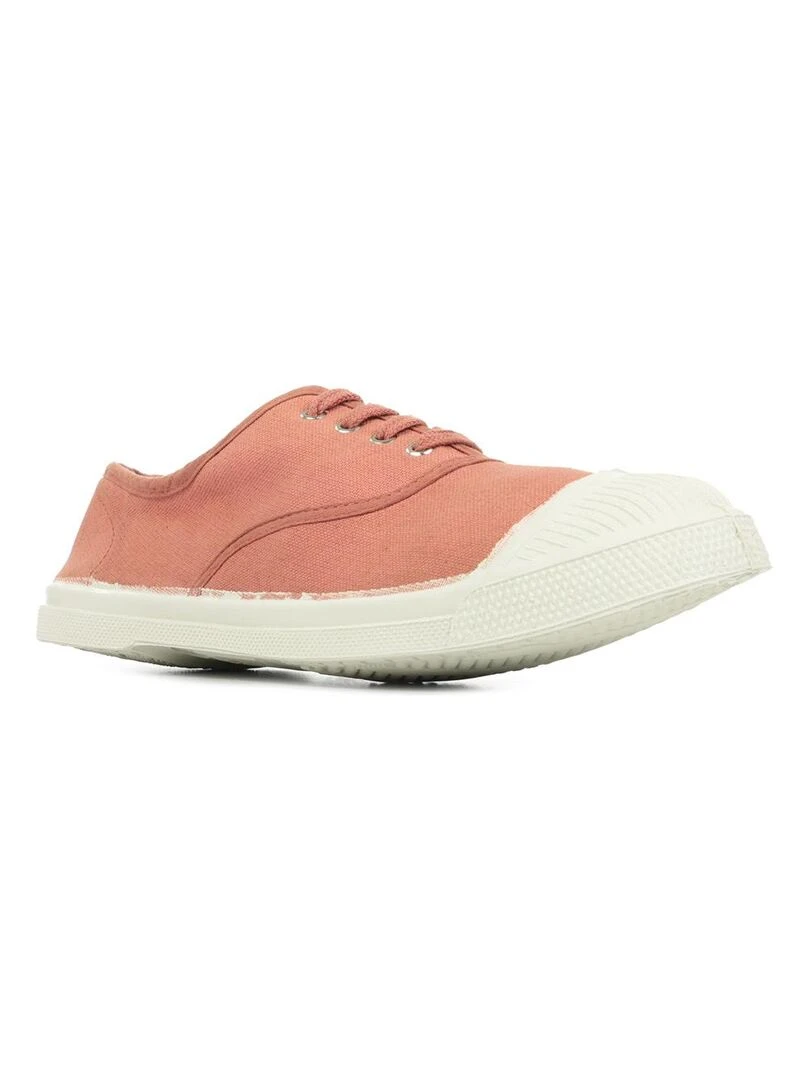 Baskets Tennis Lacets Rose