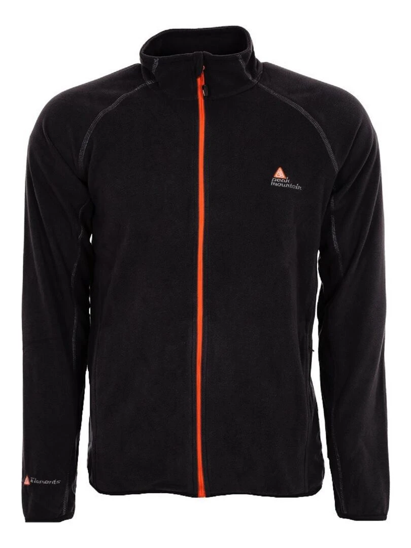 Sweat polaire homme CAFONE PEAK MOUNTAIN Noir Noir