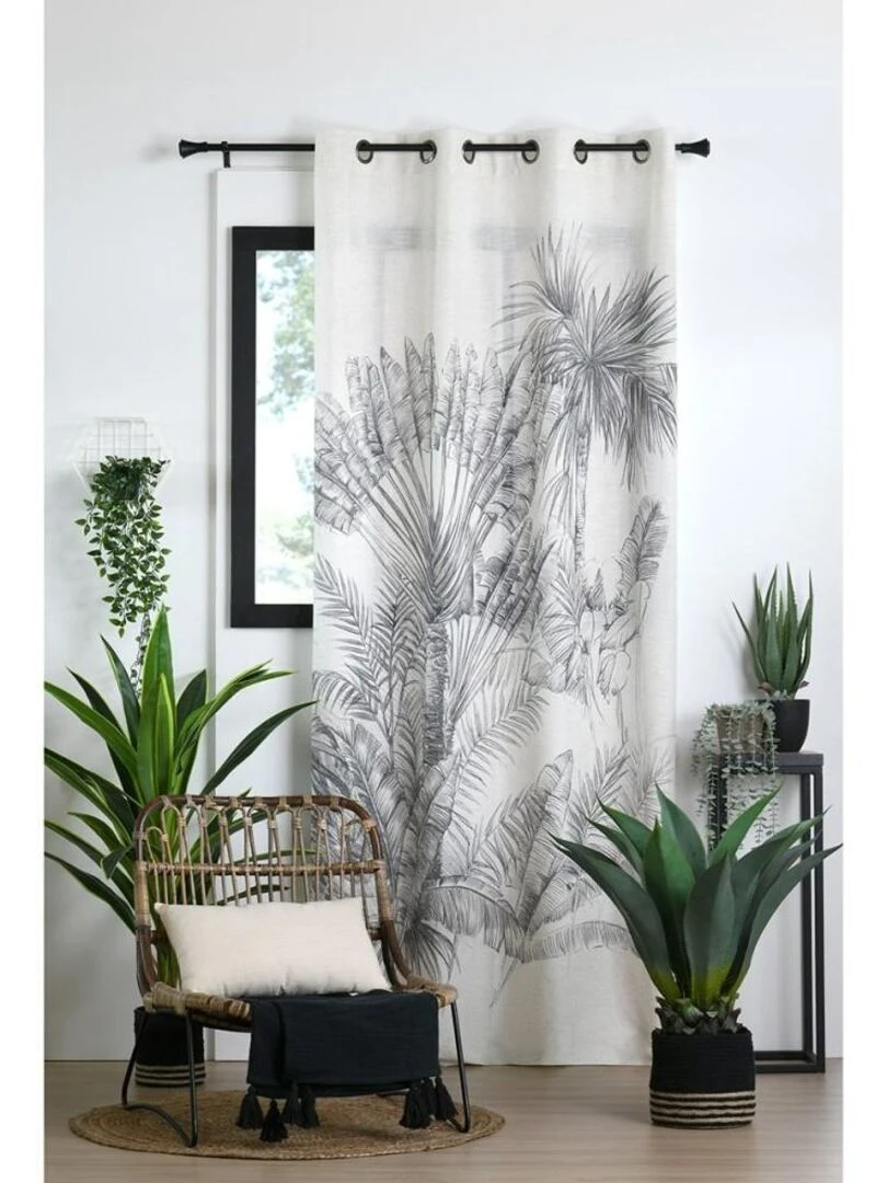 Rideau à œillets 140x260 cm Orissa naturel   Beige