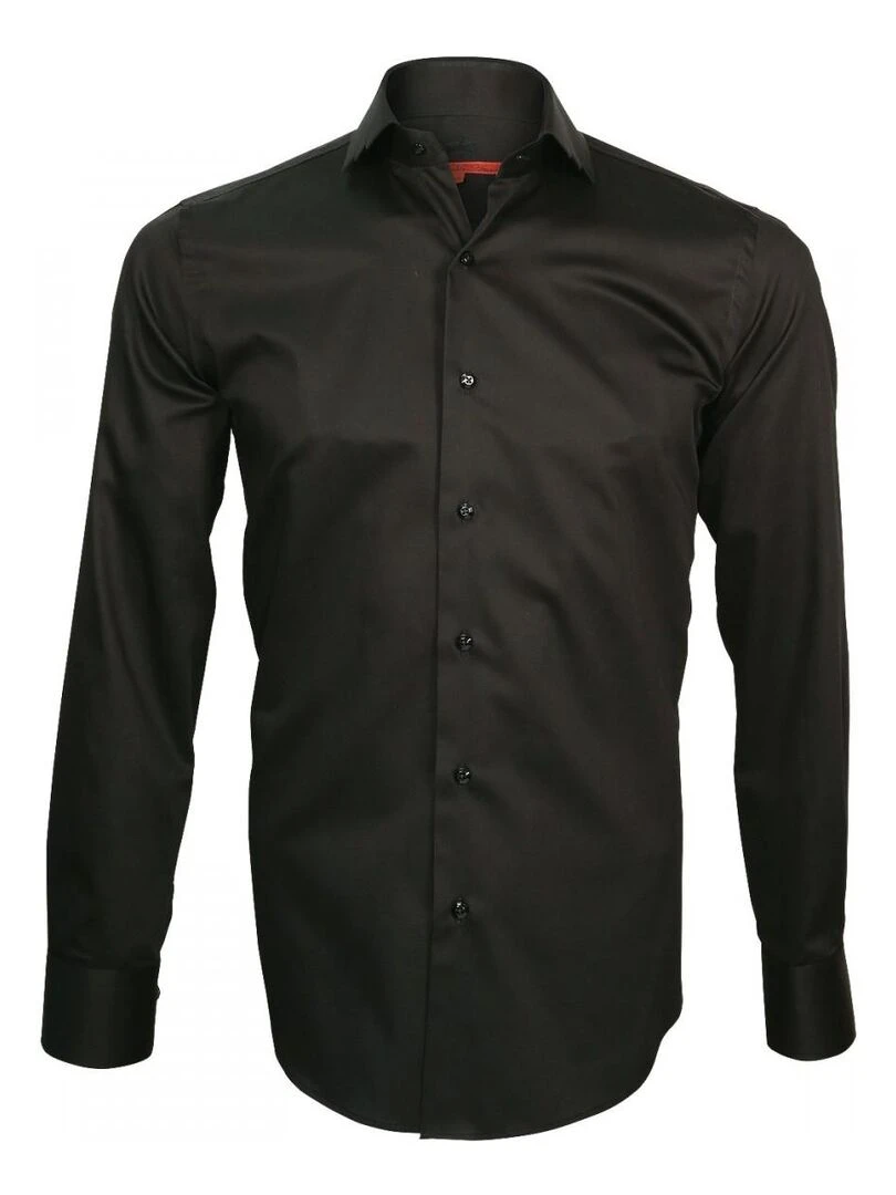 Chemise col crocodile SPARK Noir