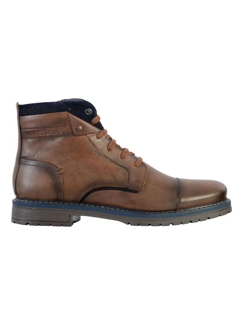 Bottine Cuir Redskins Notif Marron