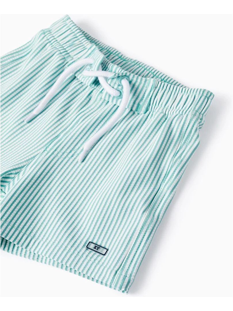 Short De Bain À Rayures Pour Bébé Garçon   Vert