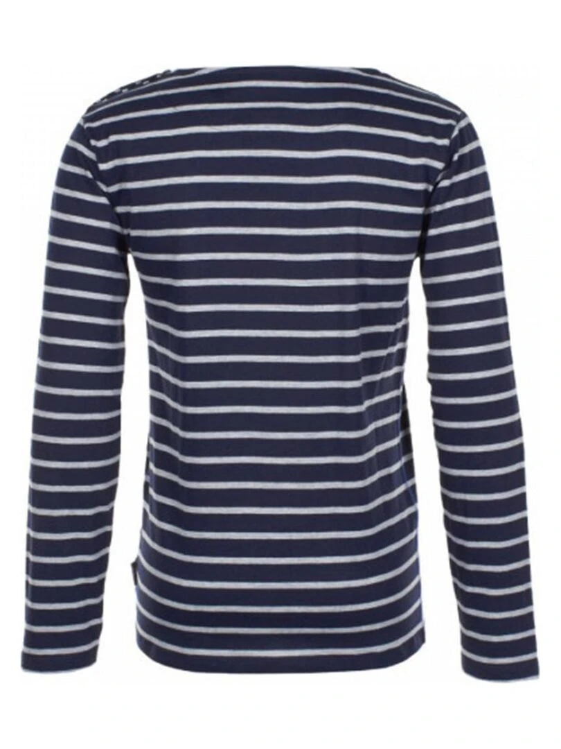 T shirt manches longues homme CRIVIK VENT DU CAP Noir Bleu marine Gris