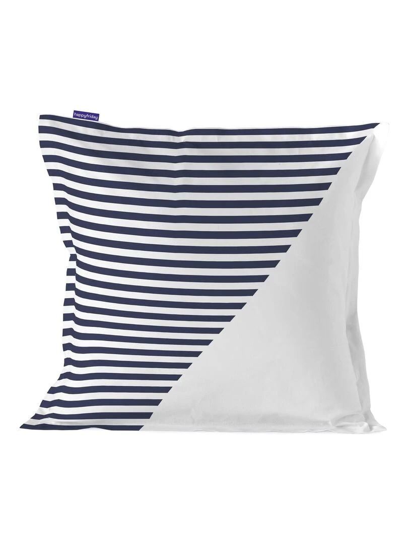 Housse de coussin Geo dot "Happyfriday" Blanc