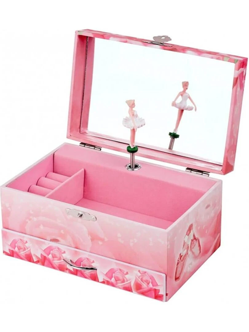 Boîte à bijoux musicale phosphorescente Ballerine rose N/A