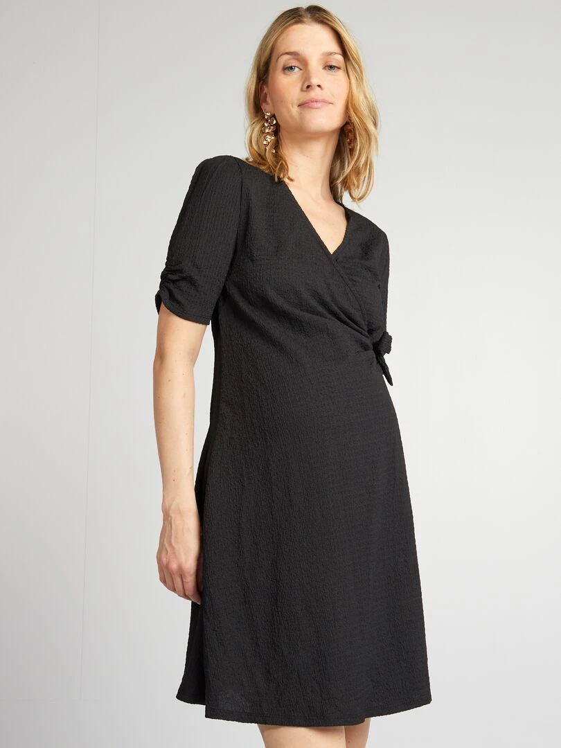 Robe courte grossesse   noir