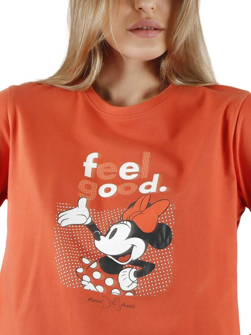 Pyjama tenue pantalon top manches longues Minnie Legend Disney   Orange