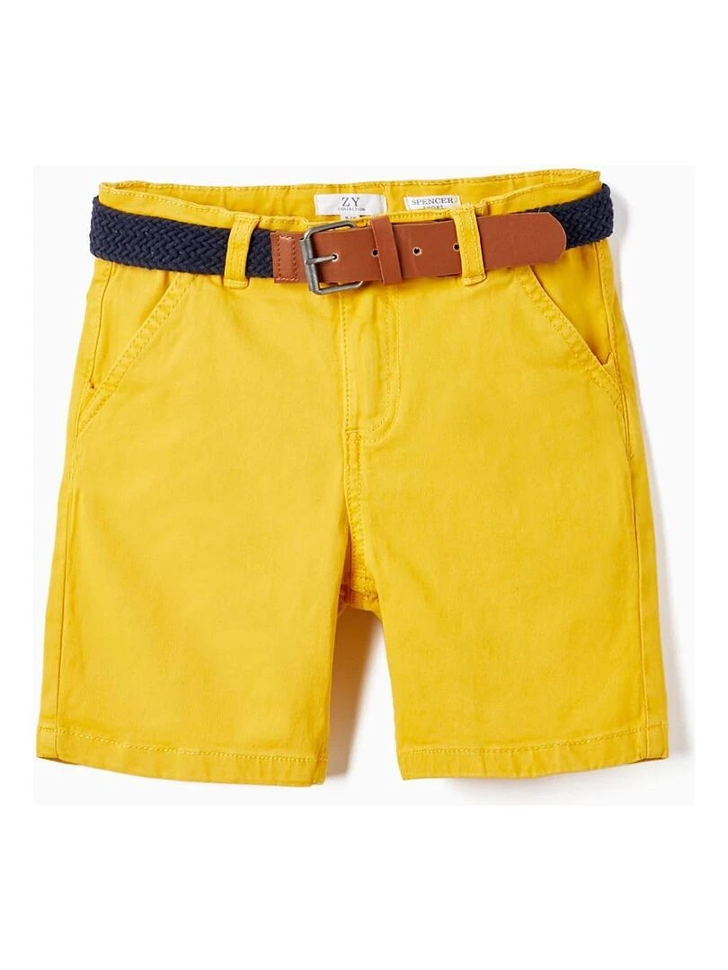 Short Chino avec Ceinture pour Garçon MATISSE Jaune foncé
