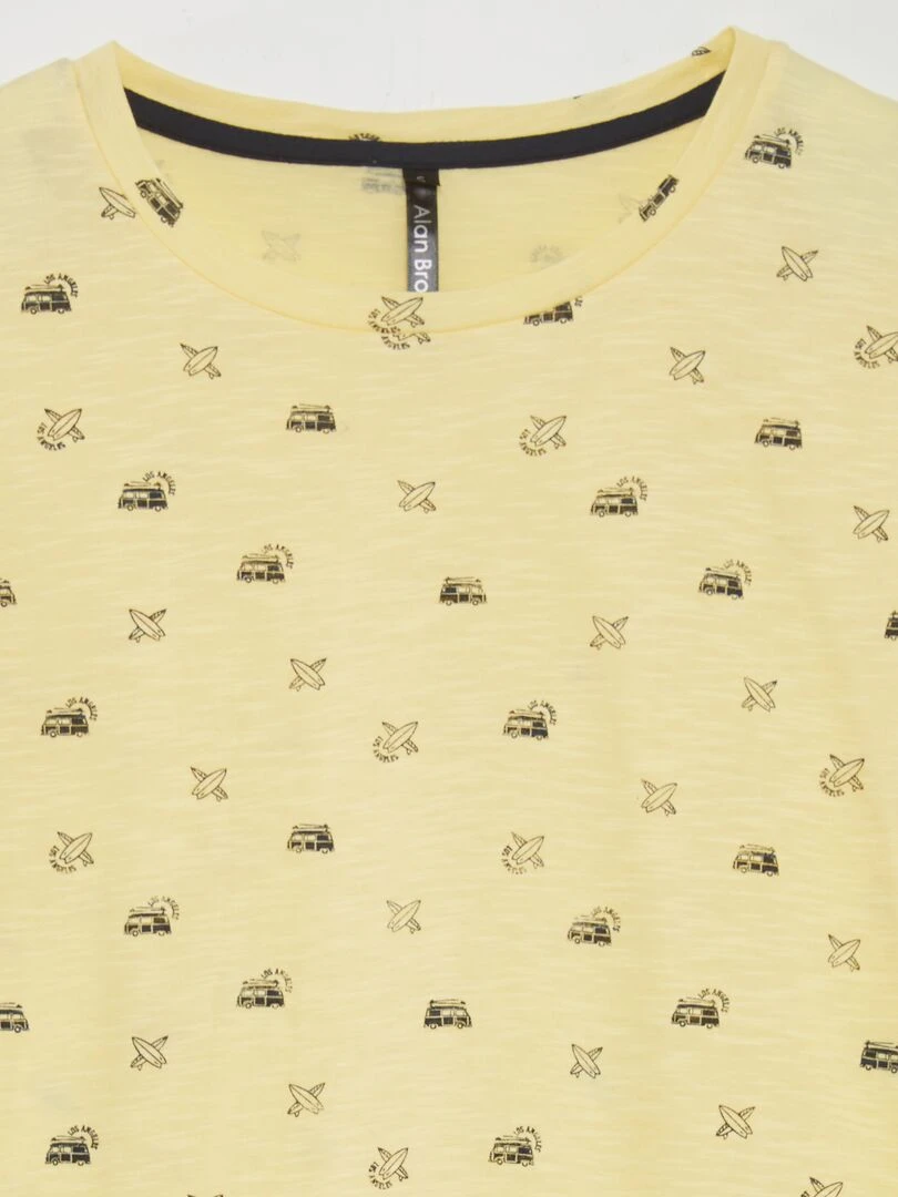 Ensemble de pyjama 2 pièces Jaune