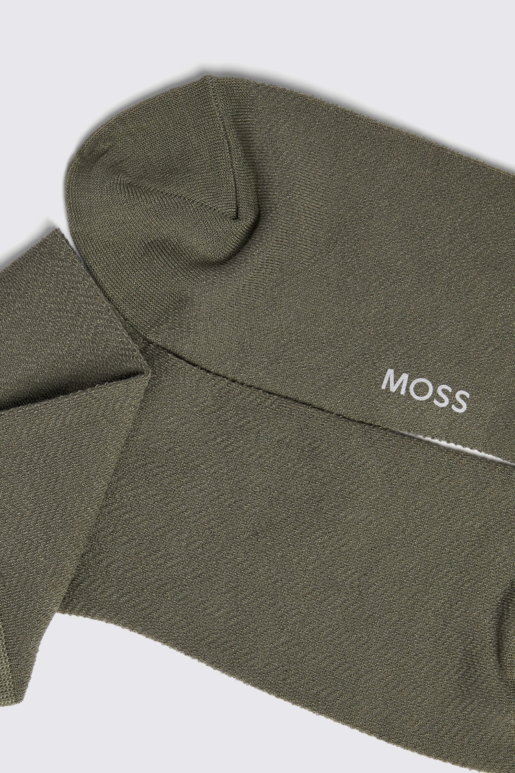 Sage Herringbone Socks Buy Online at Moss