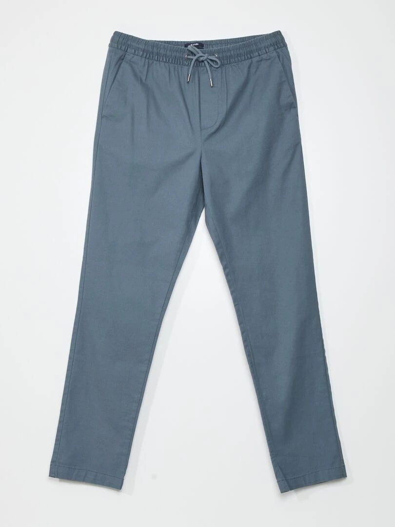 Chino slim coupe jogger Gris
