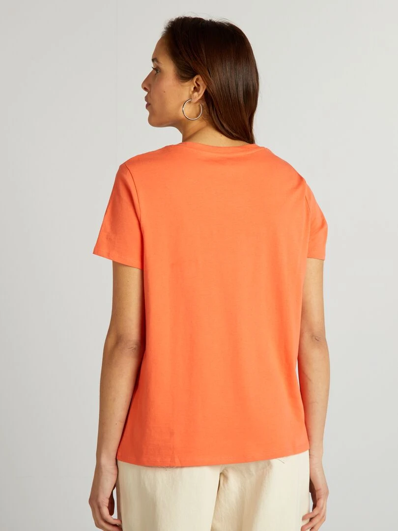 T shirt basique   Corail