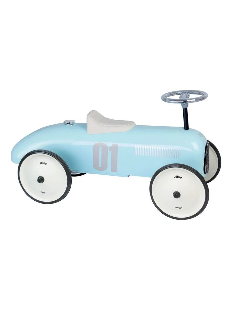 Porteur voiture vintage bleu tendre N/A