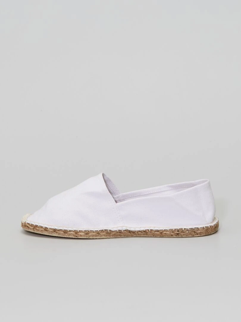 Espadrilles en toile   blanc