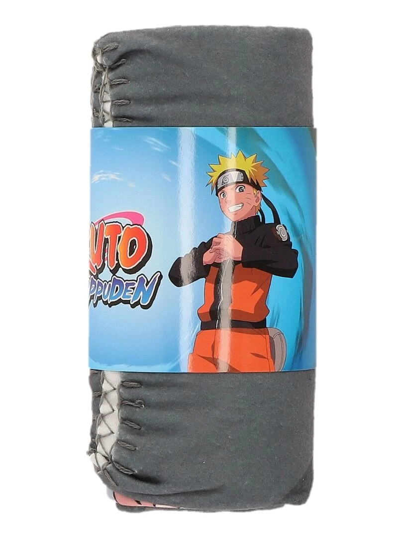 NARUTO SHIPPUDEN Plaid Naruto et Sasuke 110x130 cm 100% Polyester Gris Gris