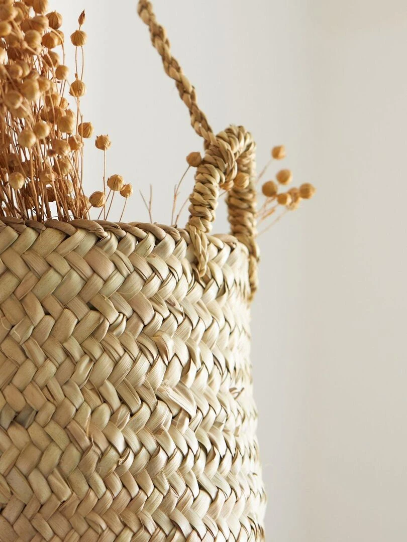 Panier à suspendre Palm Beige clair