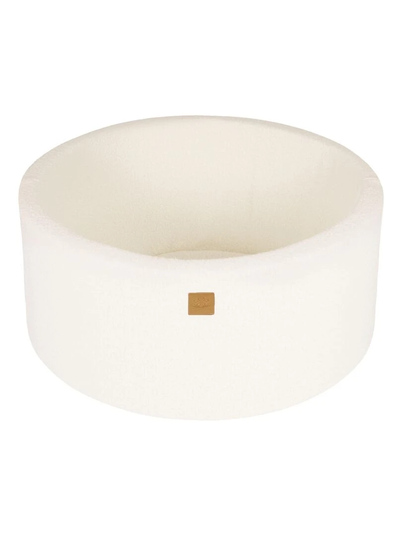 MeowBaby® Boucle Blanc Piscine à Balles Ronde 90x40cm sans boules Blanc