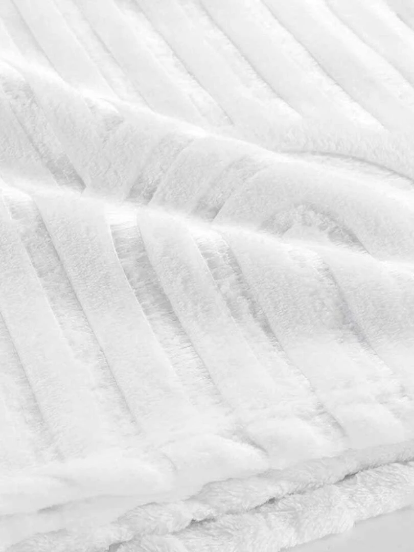 Plaid Esquisse   Blanc