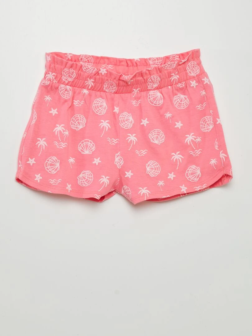 Lot de 2 shorts légers   2 pièces   Rose