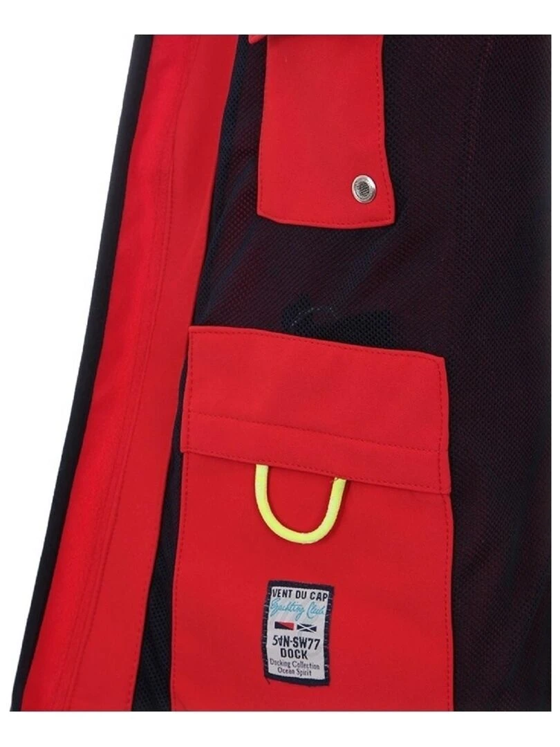 Blouson softshell homme CELORIEN   VENT DU CAP   Rouge