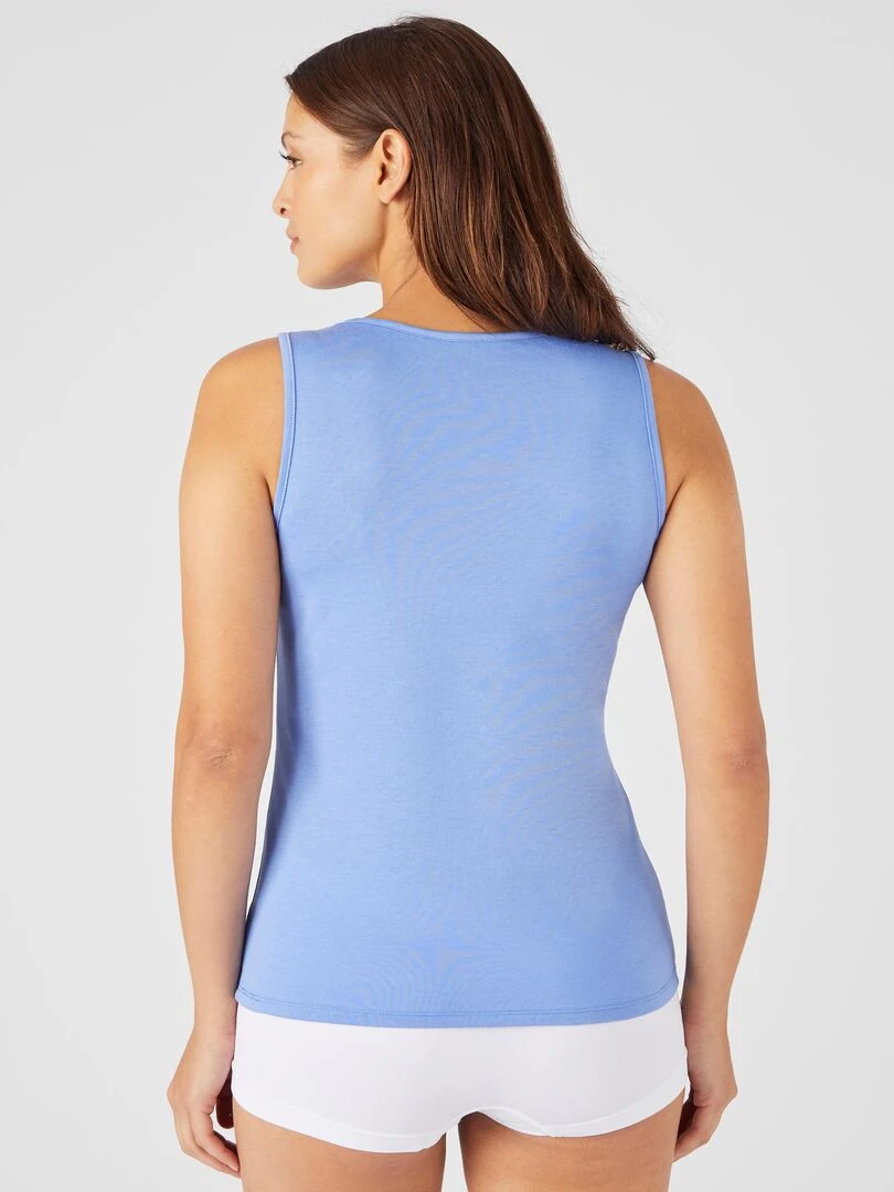 Débardeur dentelle Climatyl   Damart   Bleu