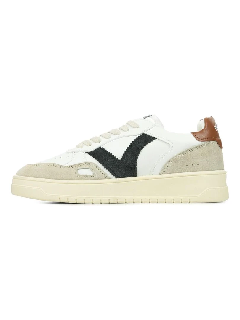 Baskets Victoria Seul Efecto Piel Serraje   Blanc Marron Noir