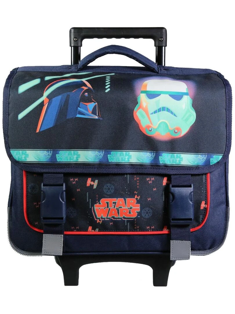 BAGTROTTER Cartable à roulettes 38 cm Disney Star Wars Bleu Bleu