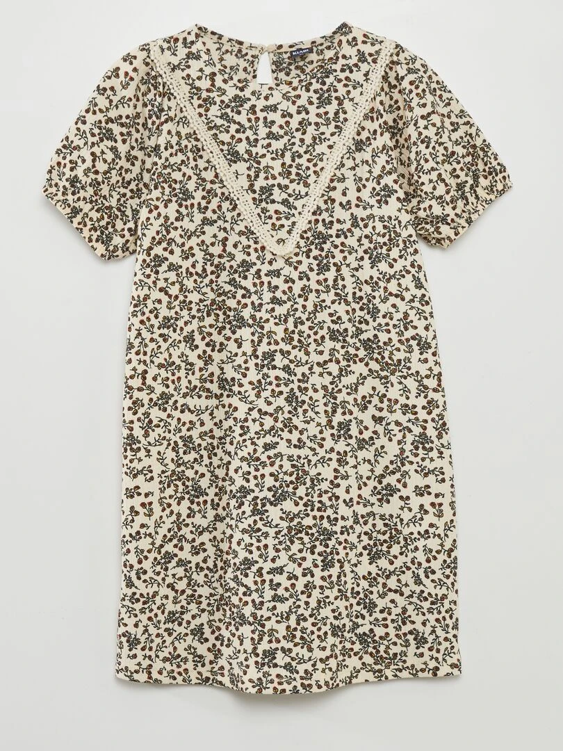 Robe corolle Blanc