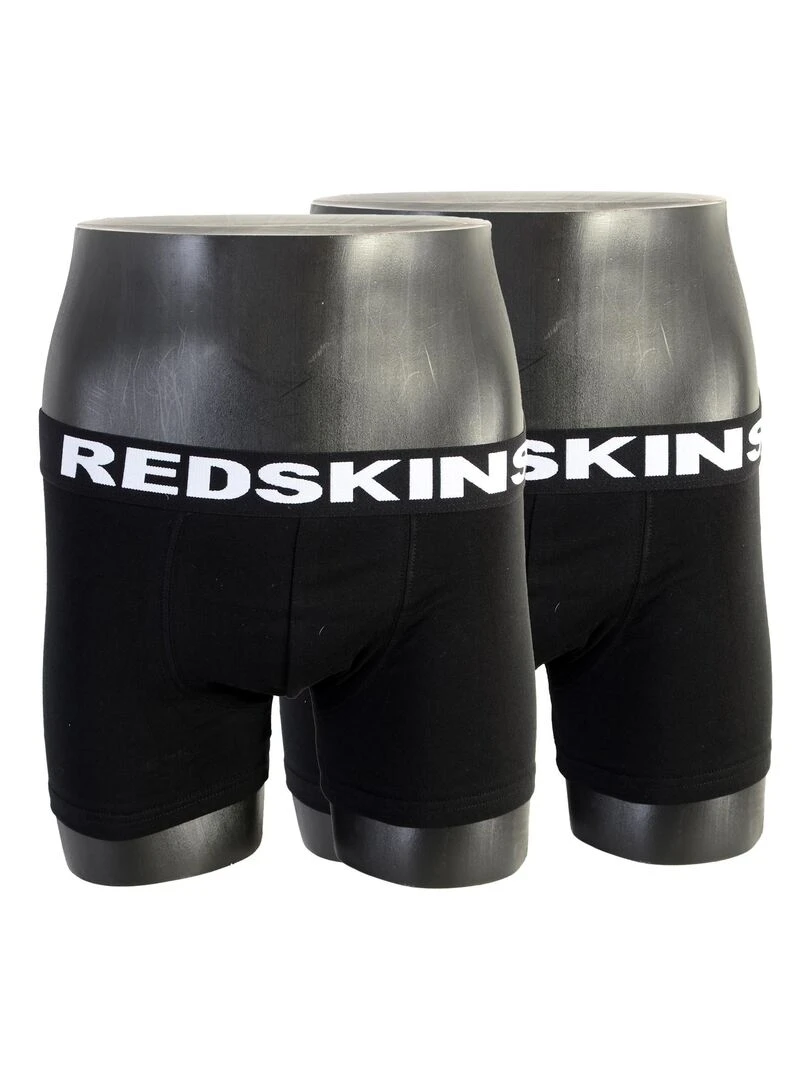 Boxer Redskins Pack De 2 Bx01 Noir
