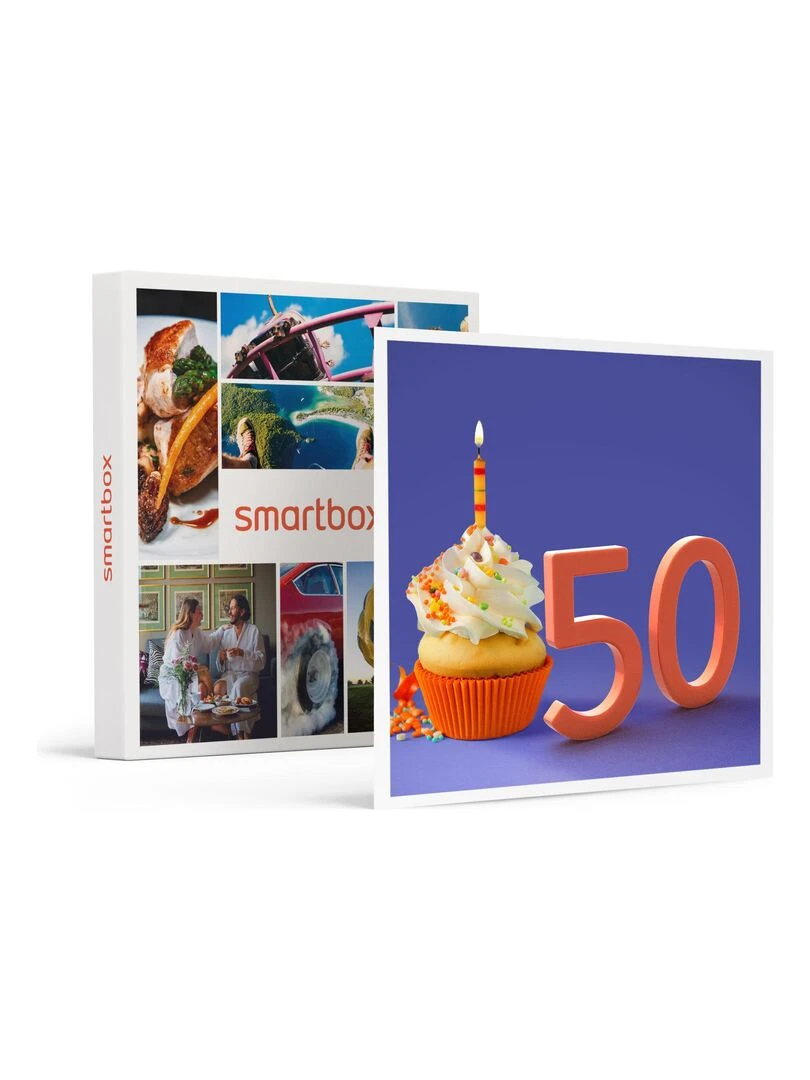 SMARTBOX Coffret Cadeau Joyeux anniversaire ! Pour les 50 ans d'un homme Multi thèmes N/A