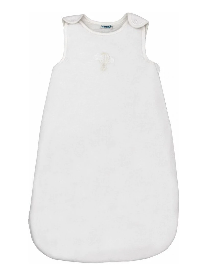 Gigoteuse évolutive 3 6 mois en Velours & Coton Bio Nuage Blanc