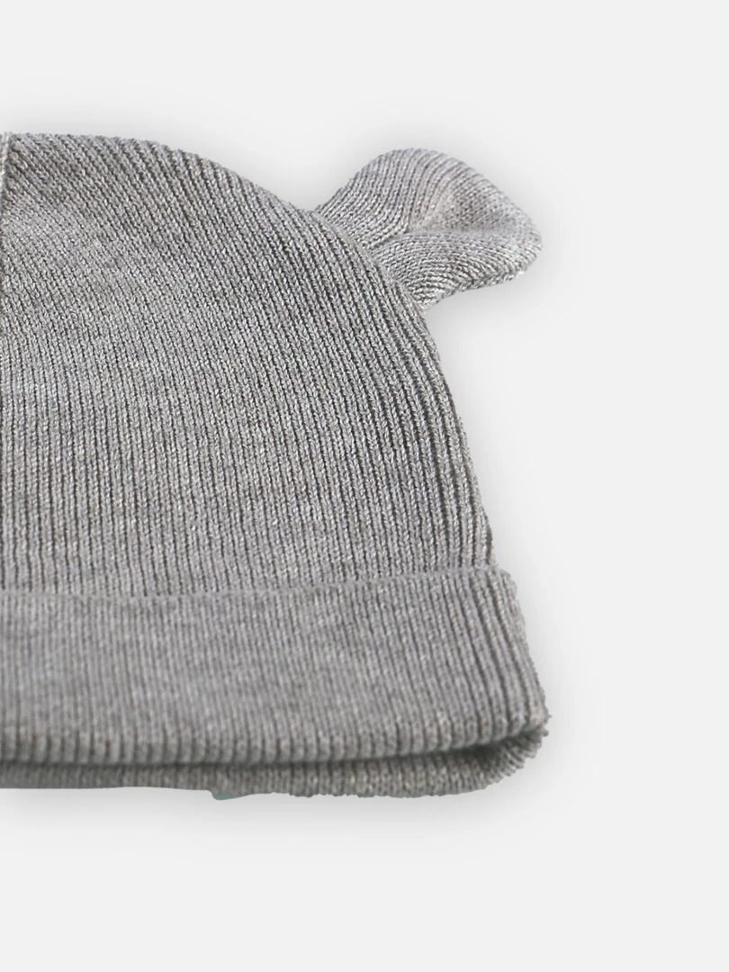 M&m bonnet tricot BIO   Noukie's   Gris