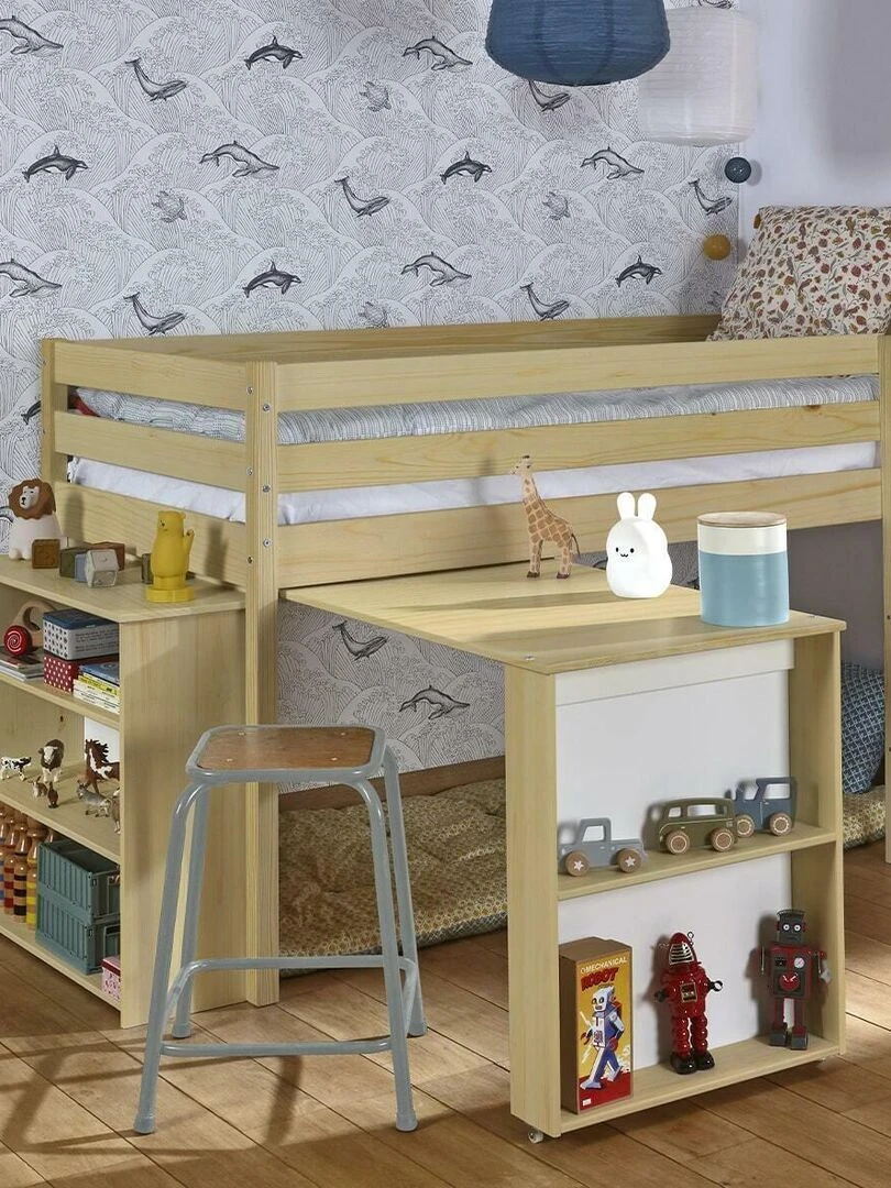 Lit mi hauteur combiné Davon   AKITEN RETAIL   Marron