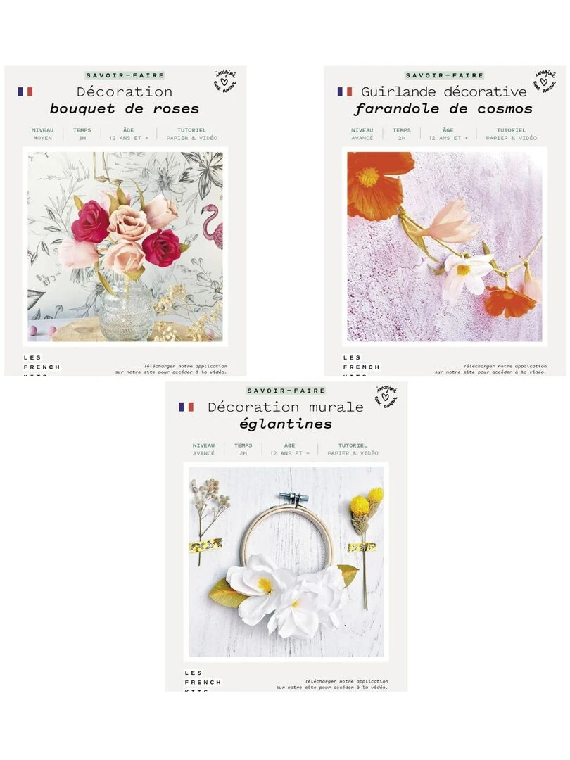Coffret DIY papier Mariage Décorations florales complètes N/A