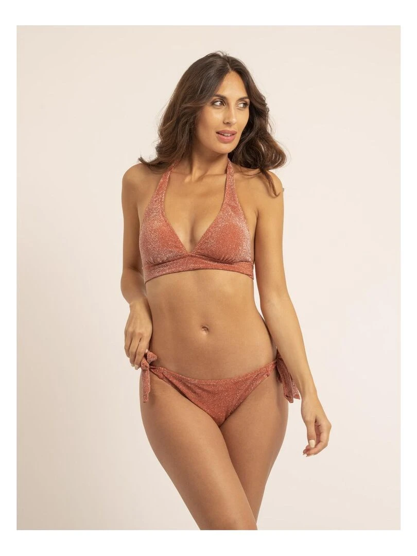 Maillot 2 pièces lurex GINNY Rouge brique