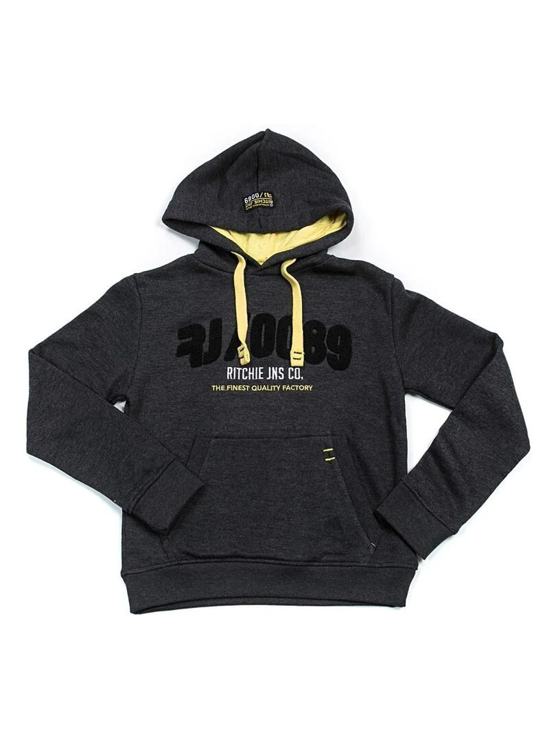 Sweat à capuche WALFROY BOY Gris foncé