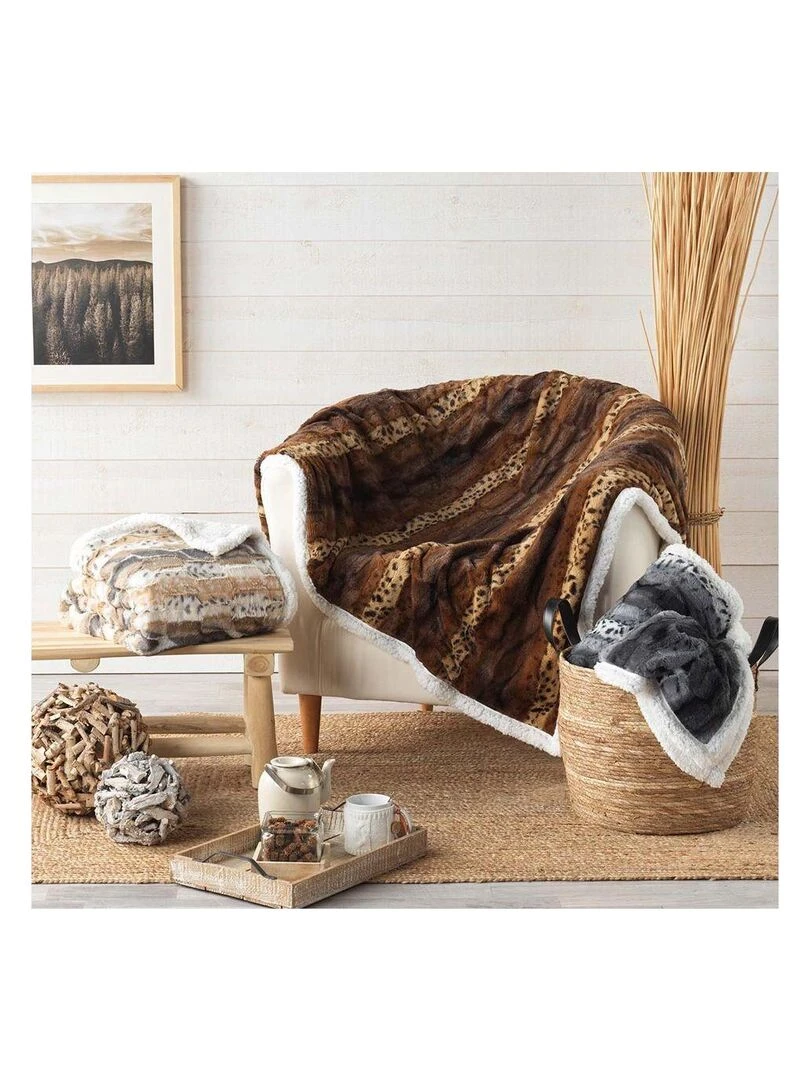 Plaid Grizzly Gris   Gris