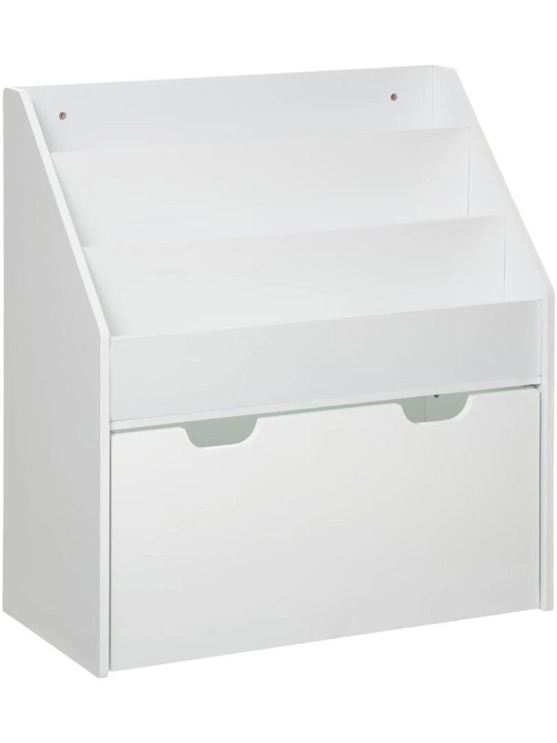 Bibliothèque Montessori enfant avec rangement Blanc