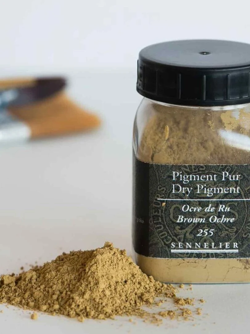 Pigment pour création de peinture pot 90 g Ocre de ru N/A