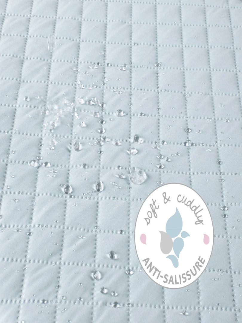 ROBA Matelas À Langer "roba Style"   85x75   Avec Sangle De Maintien   Bleu Clair   Bleu clair