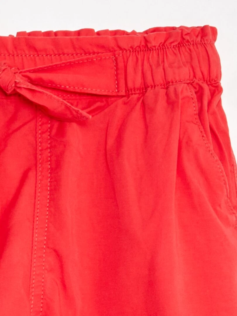 Short paperbag avec ceinture   Rose