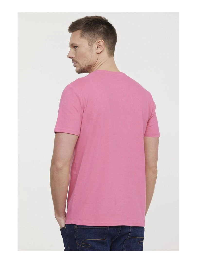 Lee Cooper   T shirt manches courtes coton regular AREO   Rose